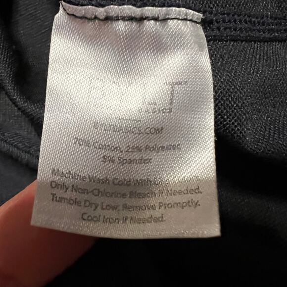 BYLT Shirt Mens Large Black Drop Cut Crewneck Curved Hem Performance Gym - Picture 7 of 7